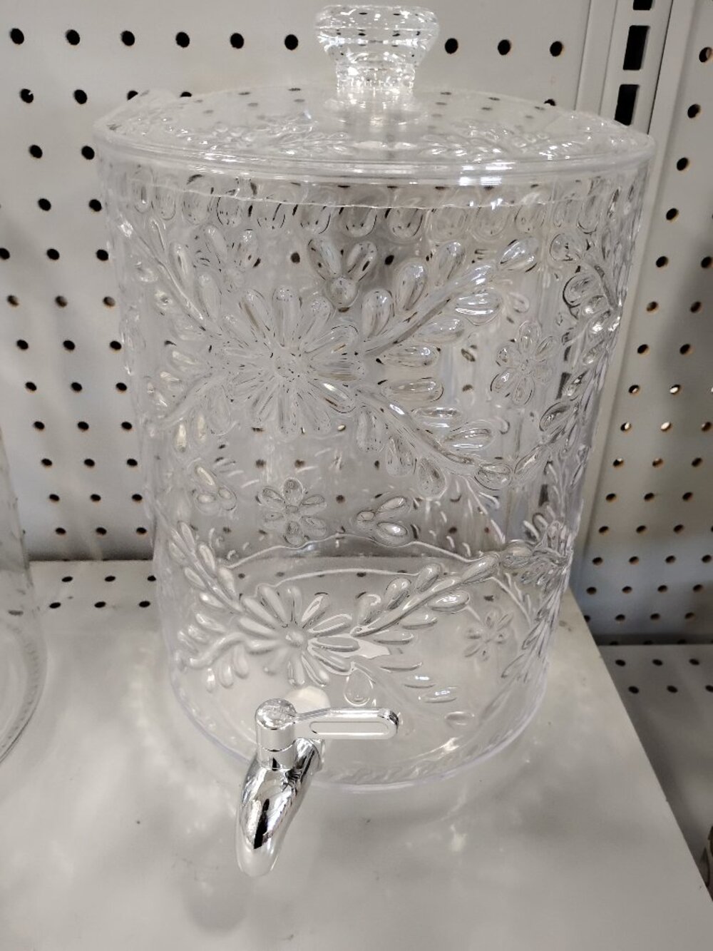 New Clear Acrylic Floral Beverage Dispenser